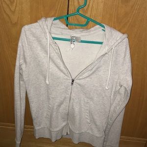 Light grey zip up